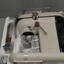 Espresso Machine with Steam Milk Frother Semi Automatic 20 Bar Compact White with Toggle Switch for home Cafetera Espresso, Latte, Cappuccino, Americano, Macchiato