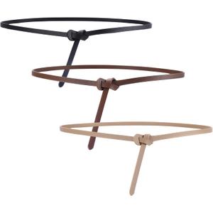 3 Pack Belts for Dresses,Womens Skinny Belt,Dress Belts for Women,Classy Belts for Dresses