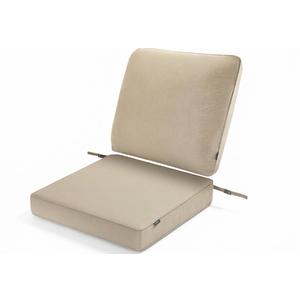 SUNROX Outdoor Chair Cushions Waterproof & FadeShield Patio Furniture Cushions, All-Weather Quick-dry Deep Seat Cushions with DryMesh Drainage Replacement Cushion for Sofa 24x24 Inch Color: Husk Birch
