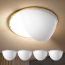 4 Pack Recessed Light Covers, 4" Stick-On Light Diffusers, 40% Translucent Half Shade, Anti-Yellow Cream White, Easy Installation with Strong Double-Sided Adhesive