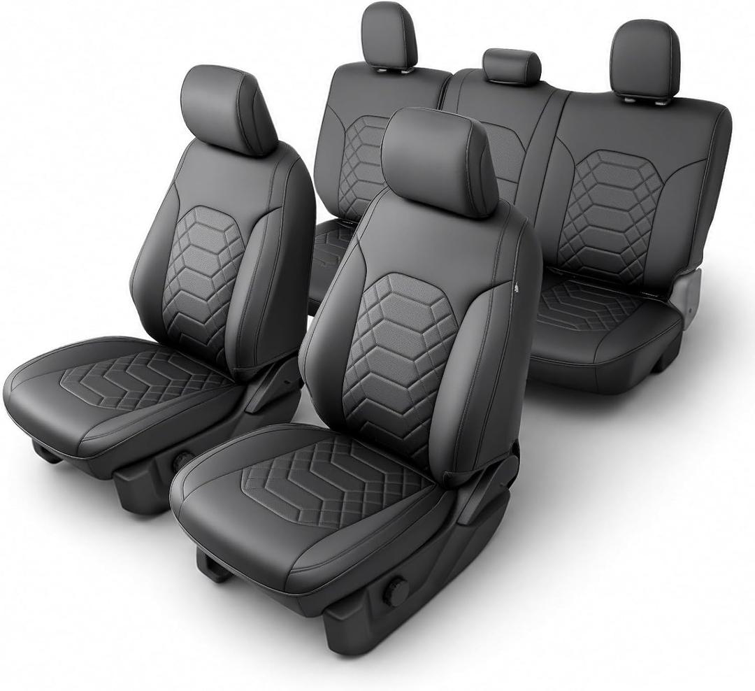 Truck Leather Seat Covers for Ford F150 2015-2026 SuperCrew CrewCab XL XLT
