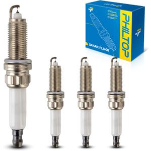 PHILTOP Spark Plug, 97968 Double Iridium Spark Plugs, Replacement for 2007-2015 Cooper, 2011-2016 Cooper Countryman, 2013-2016 Cooper Paceman, OE Fine Wire Spark Plug, (4 Pack)