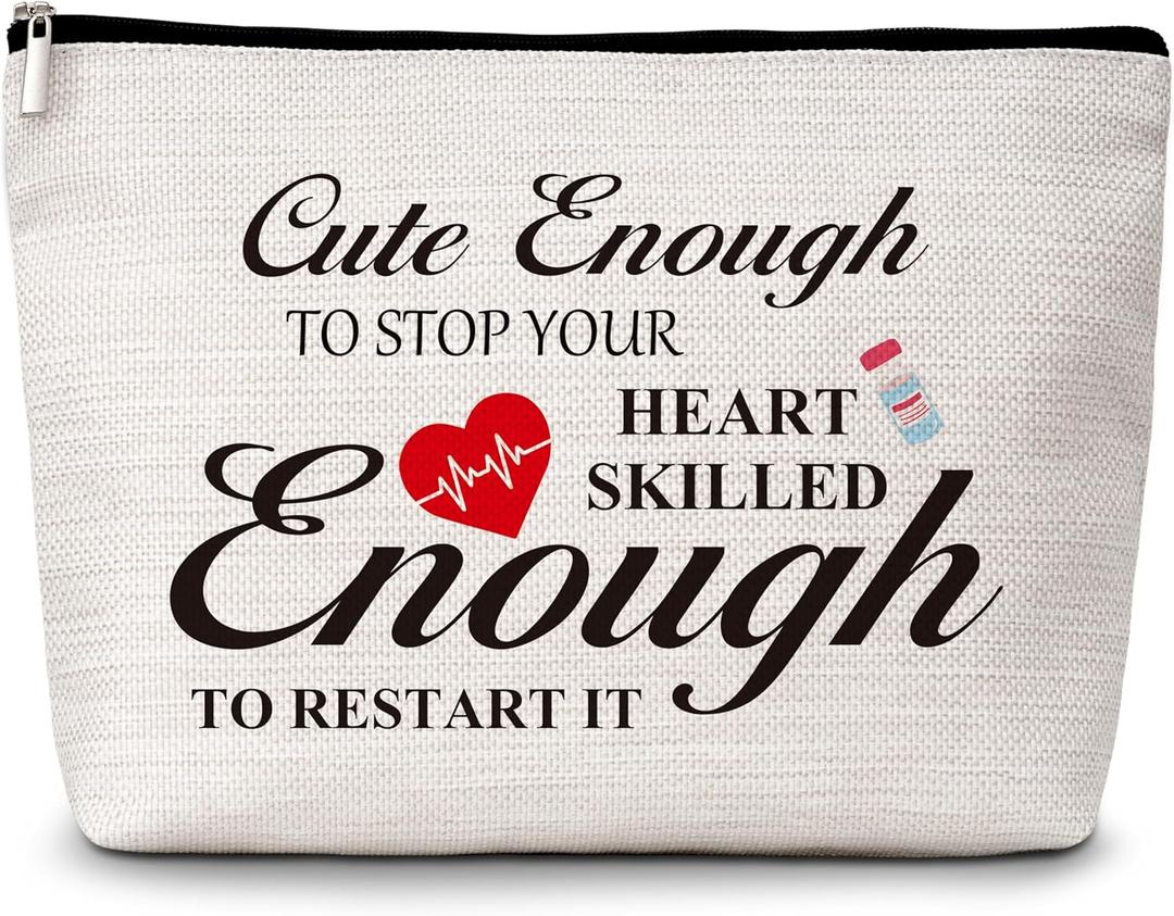 Nurse Cosmetic Bag, Nursing Bags for Nurses, Nurse Appreciation Gifts for Women, Thank You Gift for Nurse, Nursing Student Graduation Gifts, Birthday Retirement Nurses Week Gifts -41