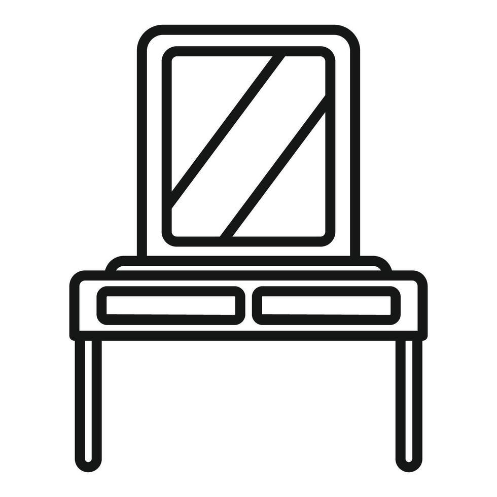 Makeup Desk 30.7X27.9X5.3 With Mirror 25"x27"