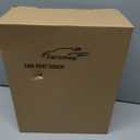 CAROMOP Premium PU Leather Car Seat Covers Full Set,Waterproof Split Bench Covers for Cars, Universal Car Interior Covers Seat Protectors for Sedans SUVs Pick-up Trucks(Black)