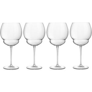 Luigi Bormioli Backdoor 20's - 27 Oz. Gin & Tonic 27 Cocktail Glasses, Set of 4 - Titanium Reinforced Stem, Made of SON-hyx Crystal - Sinuous Design Mixed Drink Glass - Made in Italy, Dishwasher Safe