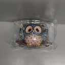 Swing Owl Hanging Planters for Indoor Plants, Cute Small Succulent Pots with Drainage Hole, Unique Resin Plant Hangers Outdoor, Hanging Plant Holder for String Of Pearls, Gift Ideas for Mother (Blue)