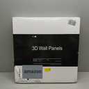 Art3d Slat Wall Panel, 3D Fluted Textured Panel 12-Tile 19.7 x 19.7in. - Black