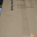 DLisiting Black Computer Desk with Hutch & Drawers - Office Desk with 3 Storage Drawers and Power Outlets, 47 Inch Modern Study Writing Desk for Bedroom Home Office