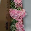 ZYTUYO 3 PCS Magenta Hydrangea Real Touch Artificial Flowers 21'' Latex Large Hydrangea with Long Stems for Wedding Table Centerpieces Indoor Kitchen Spring Home Decor Outdoor Porch