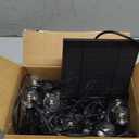 Solar String Lights Outdoor Waterproof 50FT with USB Port and 27 Shatterproof G40 Bulbs(2 Spare), LED Solar Powered Patio Lights for Outside, Porch, Backyard, Bistro, Garden, Market - 2200K