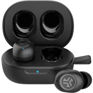 JLab JBuds Mini True Wireless Bluetooth Earbuds + Charging Case, Charcoal Black, IP55 Sweat and Dust Proof, Bluetooth Multipoint, Be Aware Audio, 3 EQ Sound Settings, Crystal Clear Calls