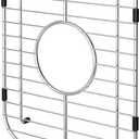 Orgneas Sink Protectors for Kitchen Sink, Single Bowl Sink Bottom Grid 12.5"x16"x1.25", 304 Premium Stainless Steel Grid Insert Sink Grate Drying Rack Centered Drain, 1 Pcs