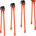 Shappy Slingshot Replacement Band Sets Heavy Pull Slingshot Replacement Rubber Bands Tubular Elastic Rubber Band for Hunting Catapults Outdoor Games(4 Pieces)