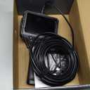 Endoscope with Light and 50ft Semi-Rigid Cable, Handheld Borescope 4.3'' HD 1080P, 8 Adjustable LED Lights, IP67 Waterproof Inspection Camera for Sewer, Gadgets for Men (Single Lens)