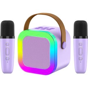 Kids Karaoke Machine Toy, Ages 4-12, Christmas & Birthday Gift, Karaoke Toys for Boys & Girls (Purple2)