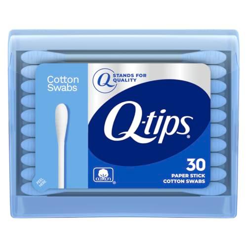 Q-tips Swabs Travel Pack,30 Count, Pack of 1, Blue