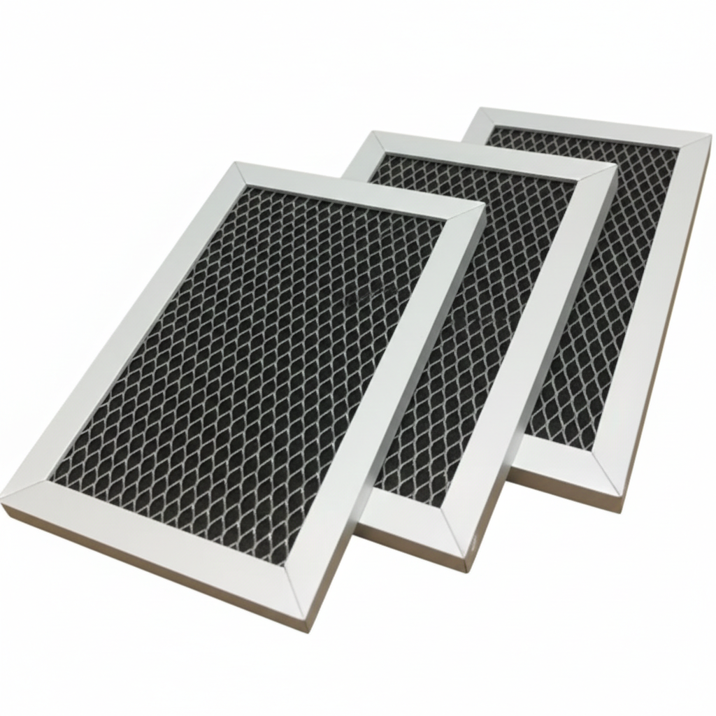 OEM Quality Charcoal Filter Compatible with GE Microwave JVM6175SF1SS,JVM6175SK1SS JVM6175SK2SS,JVM6175SK3SS 3Pcs