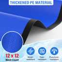 18FT Round Pool Ground Cloths, 12 x 12 Mesh Count Heavy Duty Pool Liner Pad, Anti-Aging Puncture Resistant Pool Ground Mat, Waterproof Pool Liner Protector Tarp for Above Ground Swimming Pools