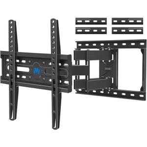 Mounting Dream TV Wall Mount for Most 32-65 Inch TV, Full Motion TV Mount with Dual Arms, Wall Mount Bracket with Swivel and Tilt, Fits 16", 18", 24" Studs, Max VESA 400x400mm, 99 LBS, MD2380-24K