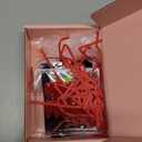 30Pcs Almond Press On Nails - Supremely Fit & Natural Soft Gel Almond Nails,15 Sizes, Reusable Fake Nails Kit with Gift Box for Women (Warm Red)