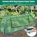 2Pack Garden Covers for Raised Beds, Pop Up Mesh Plant Covers for Outdoors, 30% Sunblock Plant Shade Tent, Crop Cage for Seedlings Vegetable Against Birds, Animals, with 8 Stakes (45"X22"X16")