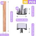 2 x 50 Pcs Wood Wicks for Candle Making - Smokeless Crackling Wooden Candle Wicks Kit with Stands & Labels Candle Wicks for Candle Making