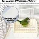 Automatic Parakeet Bird Bath with Pump, Large Bird Shower Fountain Indoor Bathtub with Running Water, Parrot Bath Tub Faucet for Pet Birds, African Grey, Cockatiel, Conure, Budgie, Lovebird