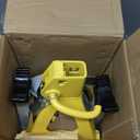 YELLOW JACKET Car Jack Stands 3 Ton with Double Locking and Large Foot Base for Lifting SUVS, Heavy Duty Steel, 6600 lb Capacity, 1 Pair, Yellow