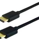 GE HDMI Cable, High Speed, Ethernet, 4 Foot HDMI, 4K Ultra HD, Full HD 1080P, 10.2Gbps Data Transfer, Works with HDTV, Cable, Game Consoles, Blu Ray, and More, Gold Plated Connectors, Black, 33573