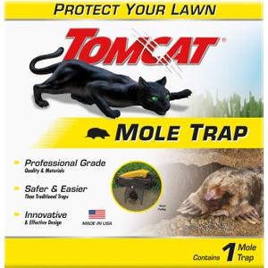 Tomcat Mole Trap, Innovative and Effective Mole Remover Trap Kills Without Drawing Blood, Reusable and Hands-Free, 1 Trap