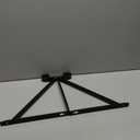 Heavy Duty Closet Rod & Shelf Brackets Clothes Hanger Pole Support Bracket Black 3 Pack, 12.3 x 1 x 1 inches