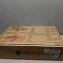 Keonjinn 36 x 24 Inch Bathroom Mirrored Medicine Cabinet, Lightweight Aluminum Structure, Freely Adjustable Shelves, Combined Assembly Needed, Surface Mount or Recessed Mirror with Storage (Silver)