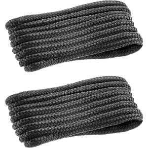 Dock Lines: 1/2" x 35' Double Braided Nylon Boat Dock Lines - Premium Boat Ropes for Secure Docking with 12" Loop - Marine Grade Boat Rope/Dock Line, Sturdy and Hi-Performance - 2 Pack