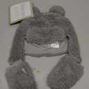 Tadpoles Super Soft Plush Sherpa Hat & Mittens Set, Grey