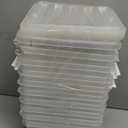 Classic 2 Clear Box Storage, 2L/2.1QT BPA-Free Stackable Container with Clip Lock Lid, Food Safe Plastic Bins for Organization, 10 Pack