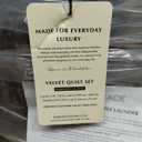 Velvet Quilt Set King Size, Luxurious Soft Striped Channel Bedding Set, Lightweight Velvet Comforter for All Season, Oversized Bedspread Coverlet with 2 Matching Shams, Rust Brown