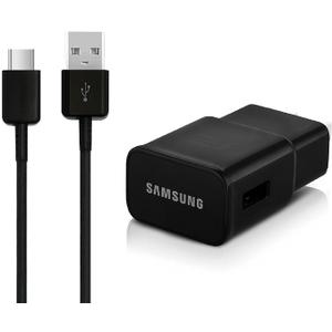 Samsung EP-TA20JBEUGUS Fast Charge USB-C 15W Wall Charger for Galaxy Note 8, 9, Galaxy S8, S8+, S9, S9+, S10, S10+, S10E Inbox Replacement - Retail Packaging - Black