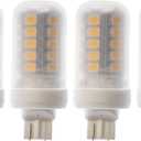 Newhouse Lighting T5-3018-4 LED Bulb, 3W (18W Equivalent) T5 Halogen Replacement Lights, 300 Lumens, 12V, 3000K, White, 4-Pack