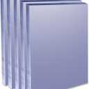 Binditek 500 Pack 8 Mil PVC Plastic Binding Covers, 8.5 x 11 Inches, Letter Size, Square Corners, Un-Punched, Office School Supplies