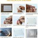 Acrylic Weekly Calendar Weekly Planner for Refrigerator - Clear Set of 2 Dry Erase Board Calendar for Fridge Reusable Planner,Kitchen & Office Planning Board 12"x8" (YCL-006)