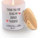 Thank You Friendship Gift for Friends Girlfriends Sisters Best Friends Appreciation Gifts Scented Candle Home Office Jar Candles Sage Floral Lavender Scent Soy Wax 9.5 oz