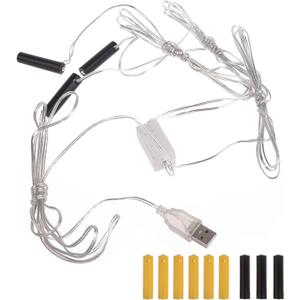 AAA Battery Eliminator, Replace AAA Batteries Power Supply Adapter, Fake Battery Power Adapter for LED Fairy Light, Thermostat, Table Lamp, Radio, Clocks, Wireless Electronics (3)