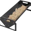 Pasture Feeder 44.2" Long, Heavy-Duty Large Capacity Livestock Feeder with Deeper Feeding Pan, Livestock Feeding Trough Easy to Clean, for Goats, Calves, Sheep, Horses