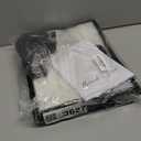 Aliceset 12 Pcs Clear Plastic Gift Bag with Die Cut Handles Reusable PP Favor Bag with Ribbon for Graduation Wedding Bridal Birthday Baby Shower Party Small Business, 7x10x3.15 Inch(Black)