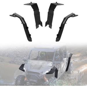 KEWISAUTO Wider Extended Fender Flares Kit for 2024 2025 RZR XP 4 1000, Full Coverage Extended Wider Mud Flaps Assembly for 2024 2025 Polaris RZR XP/XP 1000/ XP 4 1000 Accessories, Replace #2889133