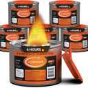 Luminar Resealable-Wick Chafing Fuel Cans, 6 Pack, 4 Hour - Premium Quality Burners for Food Warmers - No More Spills, Waste, or Hassle - Perfect for Convenient, and Long-Lasting Event Catering