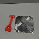 Welding Blackout Panel 7X13In,Portable Welding Safety Face Shields, 360°Adjustable Clip-On Welding Protecter from Sparks and Debris, Red