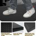 Nisorpa Anti Fatigue Mats Industrial 3' x 6' Ergonomic Standing Mat 15/16" Extra Thick Shop Floor Mat Kitchen Mats Heavy Duty Commercial Diamond Plate Support for Leg & Back Pain, Black