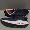 Womens Walking Shoes Arch Support Plantar Fasciitis Shoes Orthotic Tennis Sneakers for Pain Relief (8 Wide, Darkbluepink)